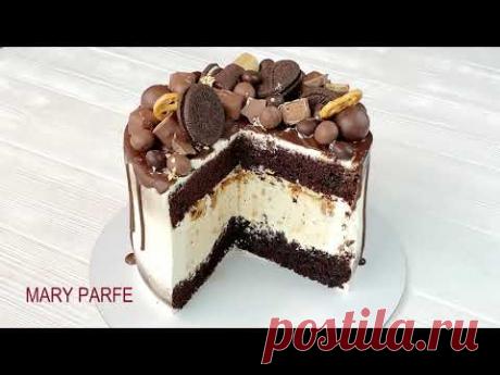 Торт Сникерс с ЧИЗКЕЙКОМ ВНУТРИ | Брутальный Шоколадный торт | Chocolate Cake SNİCKERS #тортсникерс