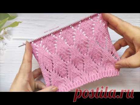 Lace Diamond Stitch Pattern | Ajour-Rautenmuster stricken | Punto Rombi ai ferri| Punto Rombo calado
