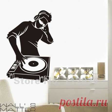 Купить виниловая наклейка музыка, dj music по низкой цене