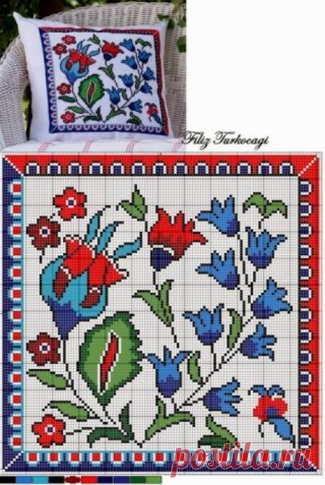 Для подушки. / Вышивка / Схемы вышивки крестом