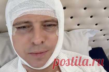 Шаляпин показал забинтованное лицо в синяках из больницы