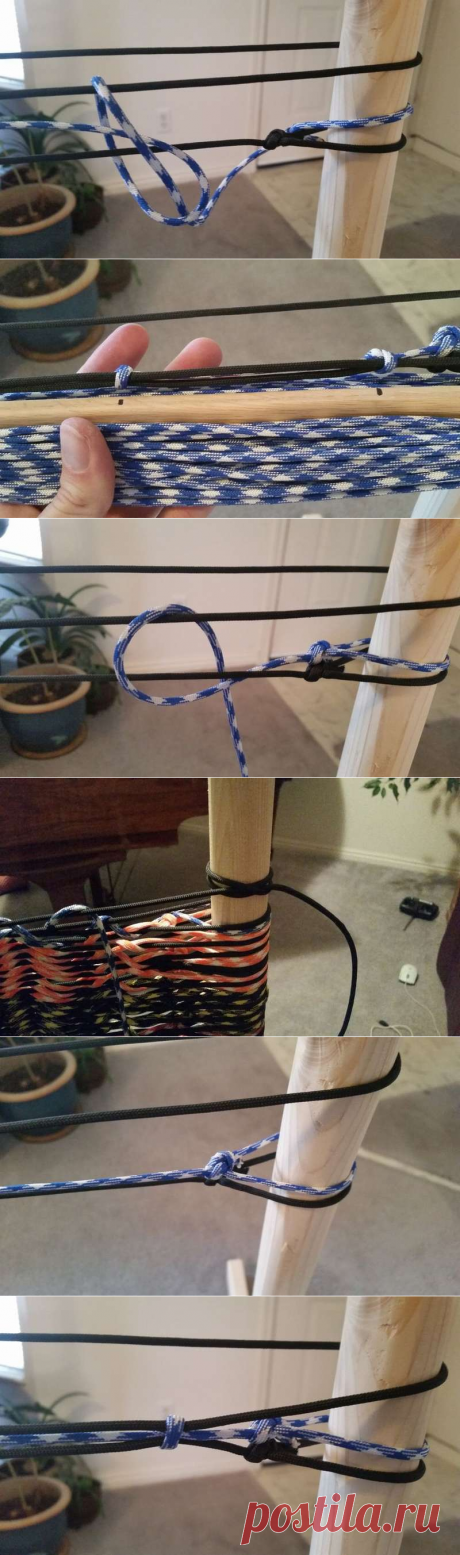 Плетеный гамак своими руками