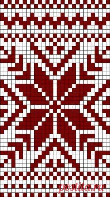 Снежинки. Самая красивая подборка из 50 узоров для вязания жаккарда и вышивки | Стильное вязание KNITMILO | Дзен