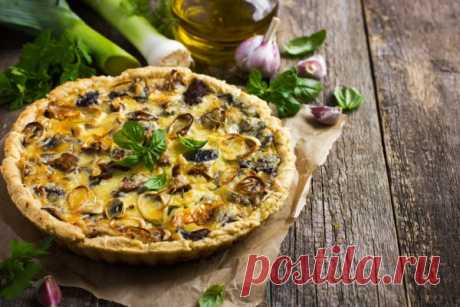 Киш с грибами и луком-пореем - Рецепты. Кулинарные рецепты блюд с фото - рецепты салатов, первые и вторые блюда, рецепты выпечки, десерты и закуски - IVONA - bigmir)net - IVONA bigmir)net