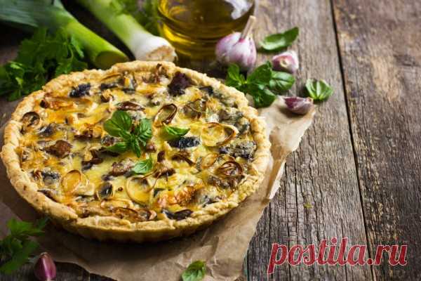 Киш с грибами и луком-пореем - Рецепты. Кулинарные рецепты блюд с фото - рецепты салатов, первые и вторые блюда, рецепты выпечки, десерты и закуски - IVONA - bigmir)net - IVONA bigmir)net