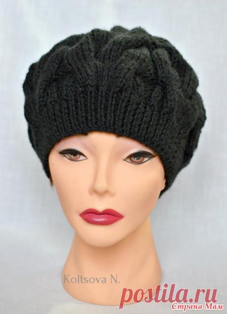 . Берет с косами - В.Г.У. - Вязаные Головные Уборы - Страна Мам