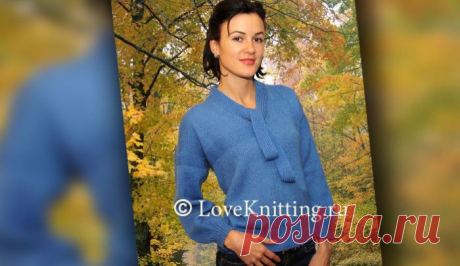 Джемпер на завязках | Loveknitting.ru
