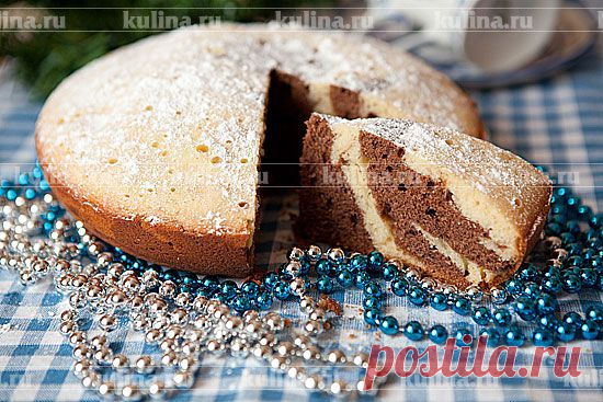 Пирог "Зебра" в мультиварке – рецепт приготовления с фото от Kulina.Ru
