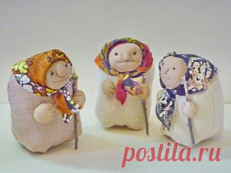Бабуля из ткани