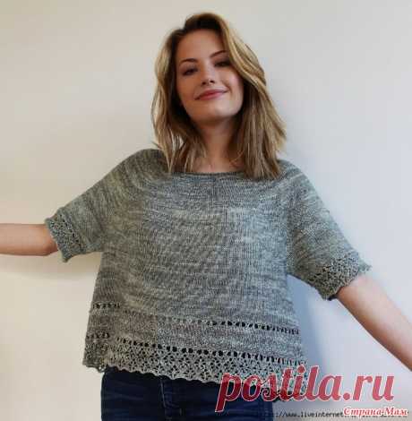Tillandsia топ от Laura Aylor. Спицы. Топ вяжется сверху вниз по кругу,  РАЗМЕРЫ XS, S, M, L, XL  Обхват груди: 76–84, (84–96.5, 94–106.5, 106.5–117, 117–129,5) см  РАЗМЕРЫ ГОТОВОГО ИЗДЕЛИЯ