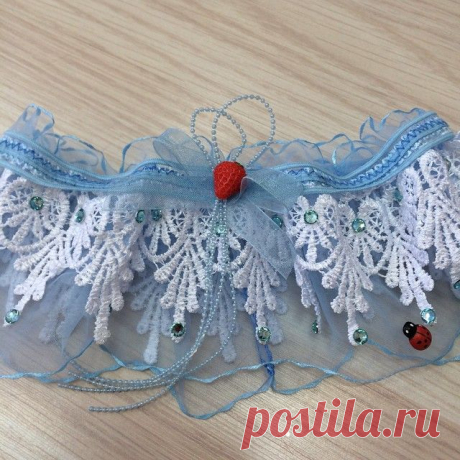 Кружевная подвязка, ручная работа (дизайнер Т.Ломакина)🌸🌸🌸🌸🌸цена 500 р.