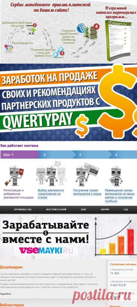 Сервисы партнерских программ | Все виды и способы заработка в интернете