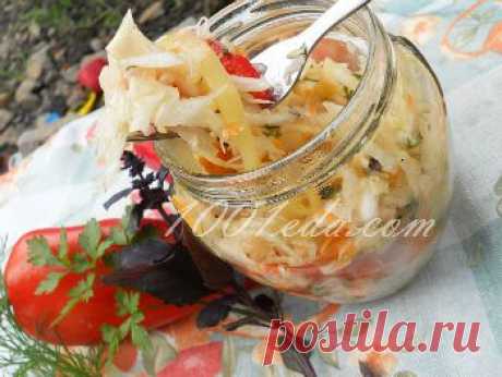 Как приготовить витаминный салат из капусты на зиму: - Салат на зиму . 1001 ЕДА вкусные рецепты с фото!