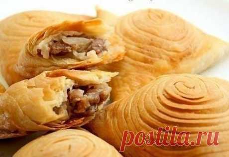 Слоеная самса (настоящая, узбекская)