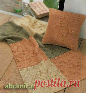 Прекрасное вязаное покрывало спицами | Вязание спицами и крючком – Азбука вязания