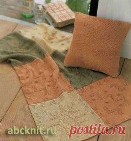 Прекрасное вязаное покрывало спицами | Вязание спицами и крючком – Азбука вязания