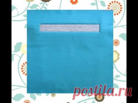 Шьем карман с листочкой (втачной листочкой).