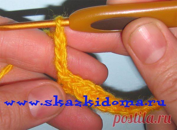 Блок-столбик - Уроки вязания крючком - Мастер-классы - Каталог статей - Сказки дома