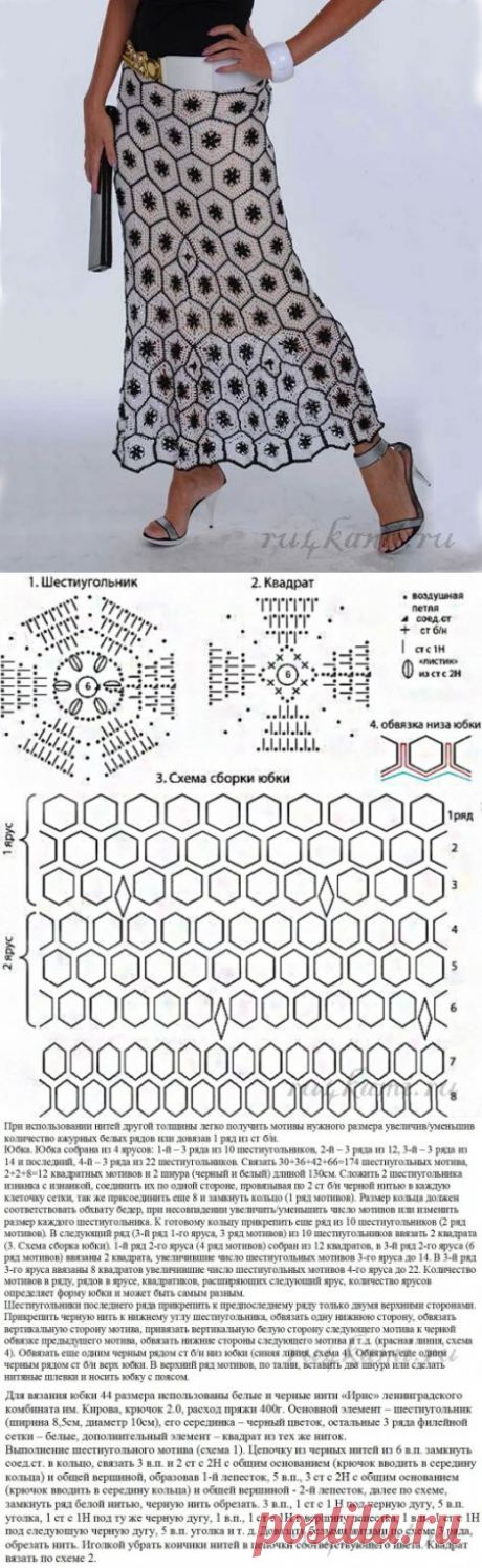 Юбка крючком «Графика» » Сайт &quot;Ручками&quot; - делаем вещи своими руками
