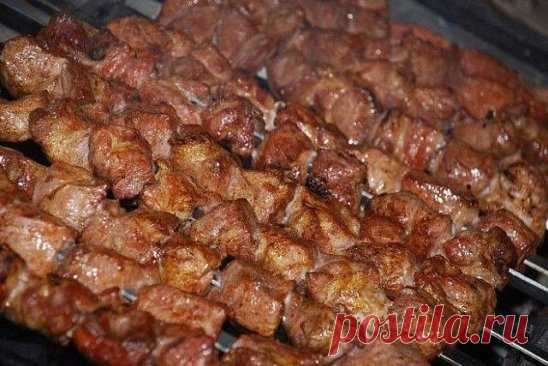 Фантастически мягкое мясо на шашлыки за полчаса. Сохрани себе на страницу, чтобы не потерять этим летом! 
3 способа: 
1. Рецепт весьма прост. На 2 кг мяса — 1 большой киви или 2 маленьких. Спелые разминаем руками и перемешиваем с мясом, а твёрдые киви режем на мелкие кусочки и тоже перемешиваем с мясом. Специи и лук — как любите. Мясо всегда становилось мягким всего за полчаса!!! 
2. Два граната (желательно не гранатовый сок, а именно гранат), либо стакан сока, 2/3 стакана сухого красного вин