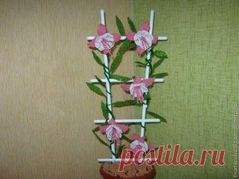 Фуксия из бисера  

Сегодня делюсь с вами МК по созданию цветка ФУКСИЯ из бисера. Такой цветок можно сделать для украшения интерьера или на подарок. Желаю удачи!  Для работы нужны: — бисер розового цвета — бисер белог…