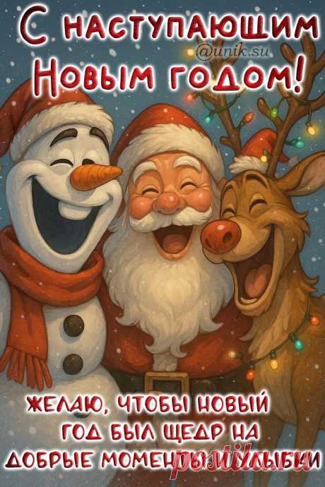 бесплатная открытка с наступившим новым годом
