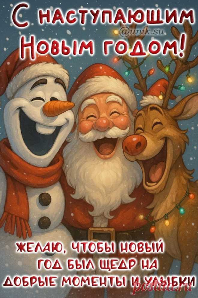 бесплатная открытка с наступившим новым годом