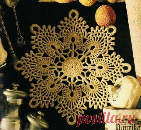 Красивый мотив-снежинка