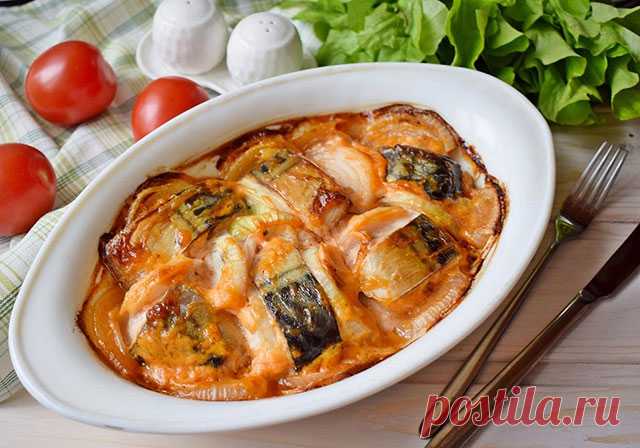 Скумбрия кусочками в духовке — Домашние заботы