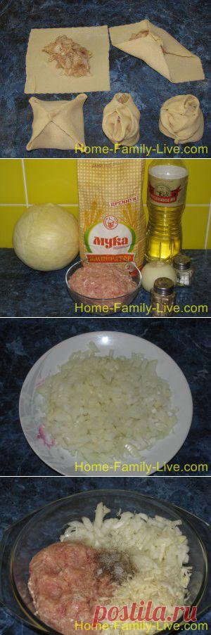 Манты розочки - пошаговый фоторецепт мантов необычной формовки