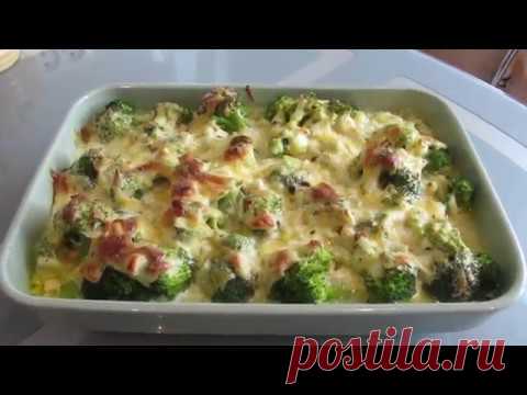 Запеканка из брокколи с мясом!