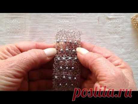 Tutorial bracciale con filo di rame e perle - Particolare tecnica wire crochet - Pt. 2