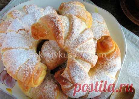 Молочные рогалики с абрикосовым джемом - Секрет вкуса - sekretvkusa.ru.com