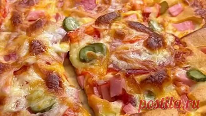 Пицца пятиминутка..🍕\nНу очень вкусный рецепт..👍