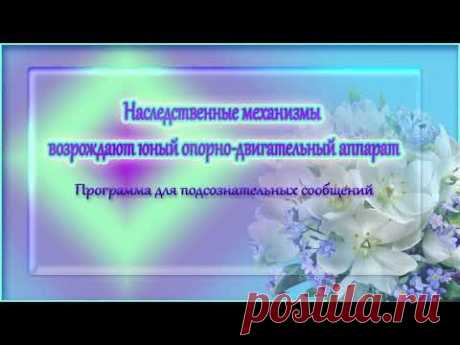 Юный опорно-двигательный аппарат. Программа для подсознательных сообщений.