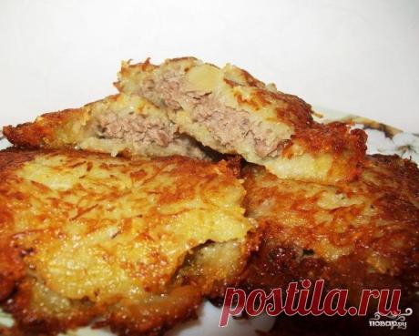 Драники с фаршем - пошаговый кулинарный рецепт на Повар.ру