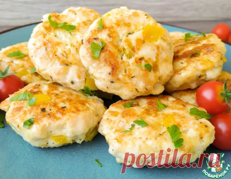 Рубленые куриные котлеты с болгарским перцем – кулинарный рецепт