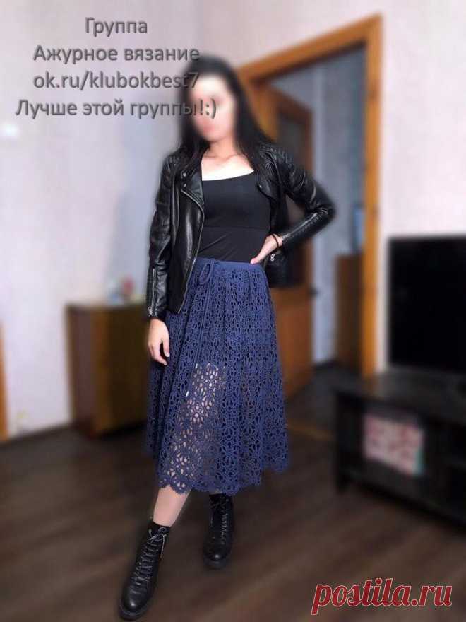 Юбка крючком | Клубок