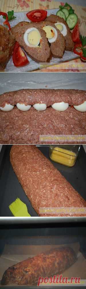 Мясной рулет с яйцом - Кулинарные рецепты