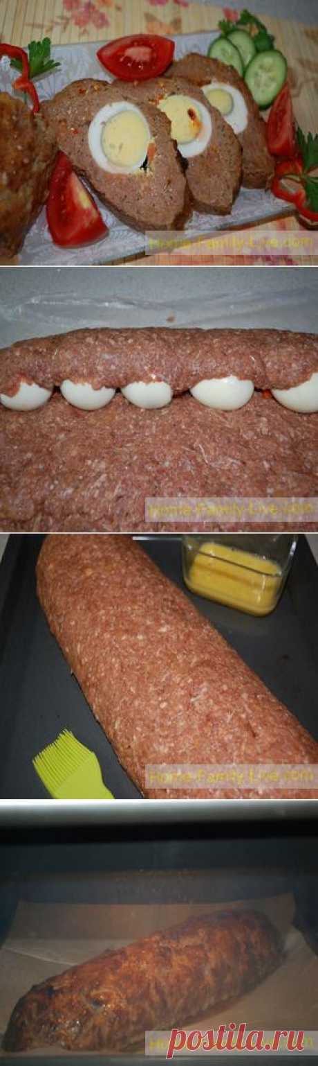 Мясной рулет с яйцом - Кулинарные рецепты