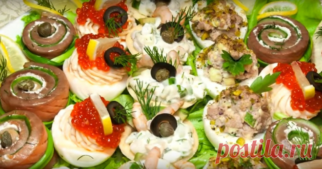 Легкие в приготовлении, невероятно вкусные и изысканные закуски на Новый год Найдено достойное применение подарку свекрови — большому сервировочному блюду.