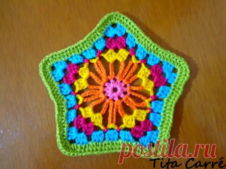 Пятиугольник крючком. /