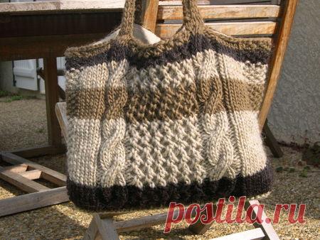 Tuto вязания сумки - zaziefaitdutricot