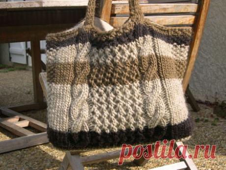 Tuto вязания сумки - zaziefaitdutricot