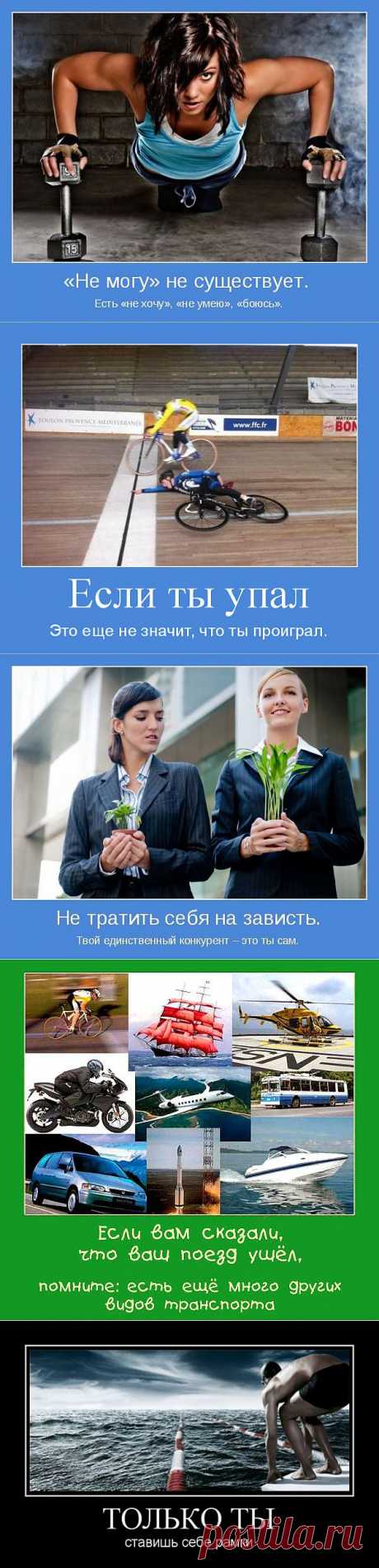 Мотивационные постеры. Мотиваторы со смыслом и приколы