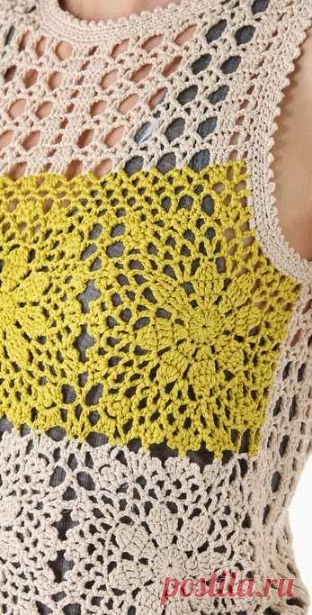 crochelinhasagulhas: Blusa em rosetas de crochê