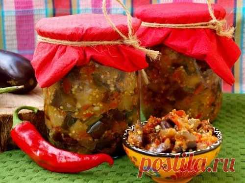Салат из баклажанов с помидорами на зиму – 10 вкусных рецептов