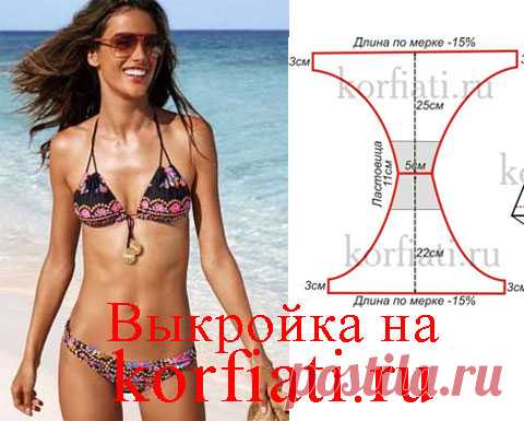 Выкройка купальника от Анастасии Корфиати