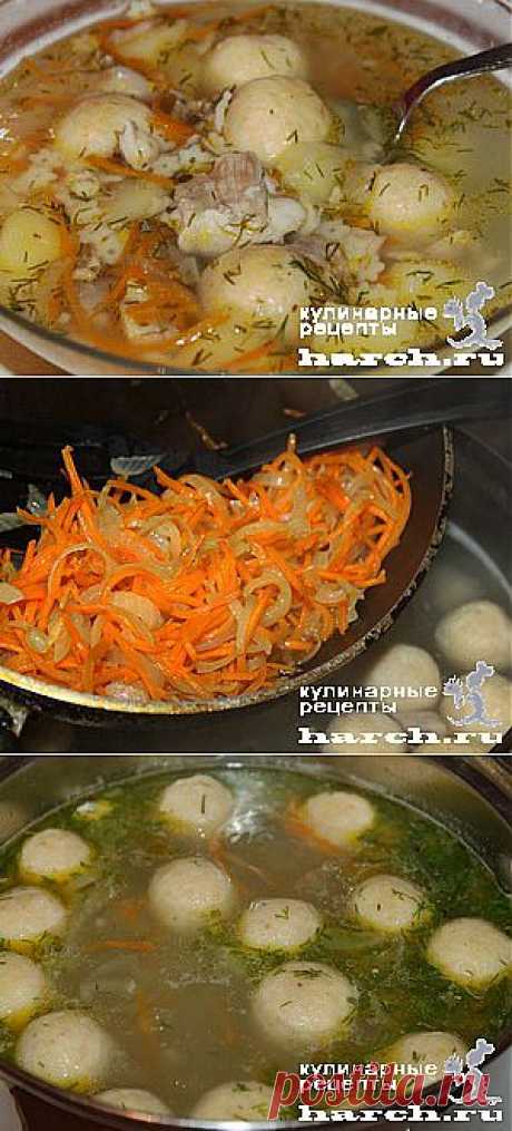 Куриный супчик с сырными колобками