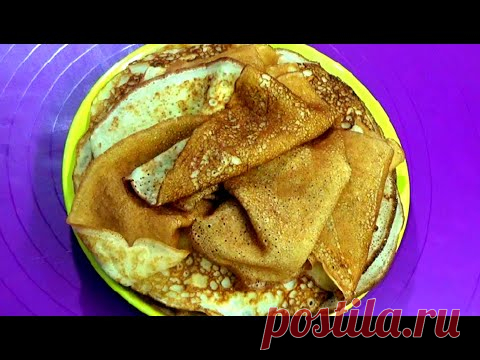 Самый легкий рецепт блинов дырчатых, вкусных и очень нежных  Получаются всегда и у всех